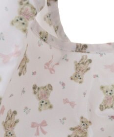 Maison de FLEUR ベアリボンプリントエコバッグ