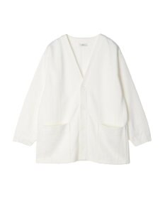 earth music&ecology ヘリンボーン調Ｖネックカーディガン