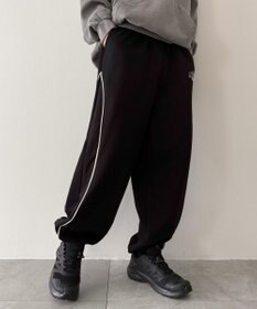 WEGO 【ウエストゴム】パイピングスウェットパンツ
