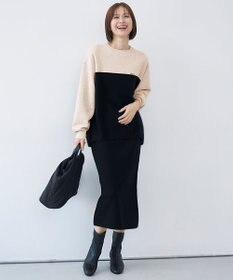 自由区 【カタログ掲載・セットアップ対応・洗える】スムージーブロッキング ニット