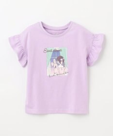 ANY KIDS 袖フリル エモプリント Ｔシャツ