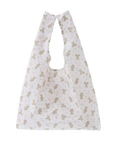 Maison de FLEUR ベアリボンプリントエコバッグ