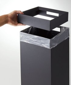 tower トラッシュカン タワー 角型ロング ブラック