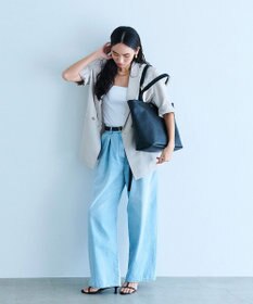 TOPKAPI 【Breath TOPKAPI】SCOTCH GRAIN スコッチグレイン プレーン 2トーンテープ ロングハンドル トートバッグ L