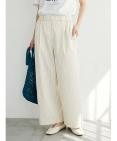 CRAFT STANDARD BOUTIQUE イージーケアピンストライプテーパードパンツ