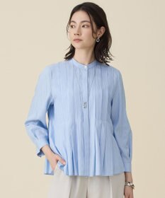 自由区 L ドレープブロードタック ブラウス