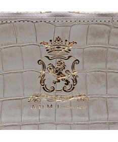 A.D.M.J. 【牛革】クロコ型押しスクエアショルダー