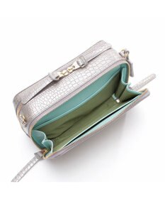A.D.M.J. 【牛革】クロコ型押しスクエアショルダー