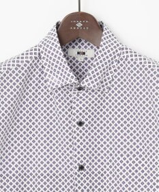 JOSEPH ABBOUD 【オーガニックコットン使用】ジオメトリックパターンシャツ