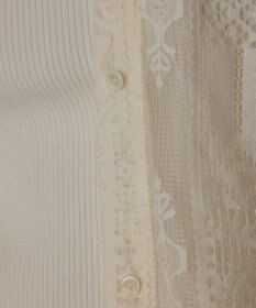 GRACE CONTINENTAL キカレースフード付トップ