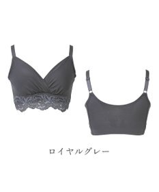 BRADELIS New York 【BRADELIS NewYork peace】綿混ストレッチハイブリッドハートカップブラ25 ブラデリス 吸汗 速乾機能 補正 ブラジャー