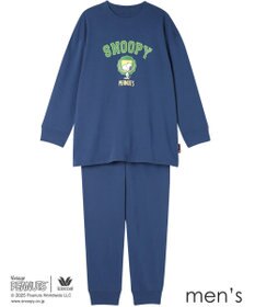 WACOAL ワコール_リラックス＆スリープ パジャマ 綿100%(本体) ガーゼ裏毛素材 長袖 長ズボン PEANUTS スヌーピー メンズ FGX560 /ワコール