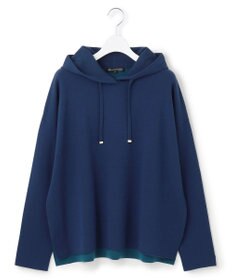 23区 L 【洗える】ダブルフェイスニット パーカー