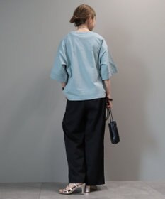 AMERICAN HOLIC イージーケア＋接触冷感ウエストタックワイドパンツ