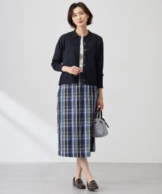 J.PRESS LADIES S 【洗える】ニットポロ カーディガン