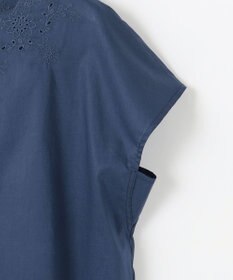自由区 S 【WEB限定・接触冷感・洗える】エンブロイダリーローンプルオーバー ブラウス