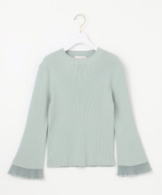 ANY SIS 【洗える】シアーディテール ニット