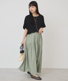 AMERICAN HOLIC 【予約】【WEB限定】イージーケア+接触冷感バックタック半袖プルオーバー