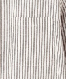 J.PRESS LADIES S リネンMIX ストライプ シャツ ブラウス