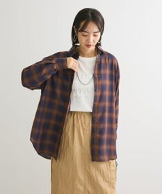 Green Parks オンブレーチェックライトシャツ