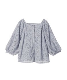earth music&ecology フラワーレースブラウス