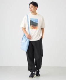 SHARE PARK MENS 【UVカット・吸水速乾・ストレッチ・軽量 】コラボフォトプリントTシャツ（L・XLサイズ）