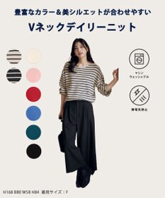 ANY 【8色展開】Vネックデイリーニット