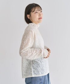 Green Parks レースハイネックプルオーバー