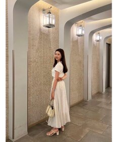 Green Parks AnriettMusee ドットフレアーロングスカート