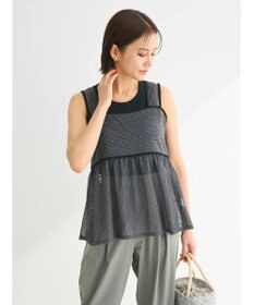 Green Parks シアーラメキャミビスチェ