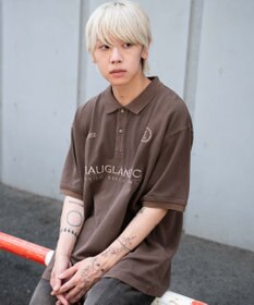 WEGO 【ユニセックス着用ITEM】ピグメントロゴポロシャツ（SS）