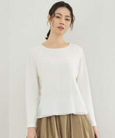 自由区 プリーツコンビジャージ ブラウス オフ
