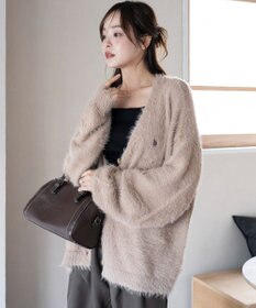 WEGO 【25年秋冬新作/WEB限定】別注USPOLOシャギーニットカーデ