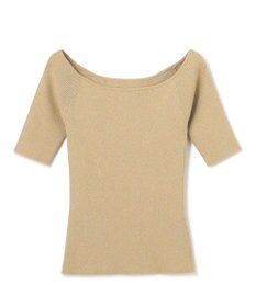 uncrave 【ご好評につき追加生産】ドライタッチ ニット オフショル トップス（uncrave WHITE）