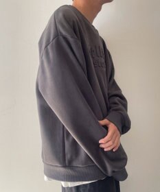 WEGO フェイクスウェードロゴプルオーバー