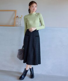 Tiaclasse 【新色追加・洗える】ランダムリブニットプルオーバー