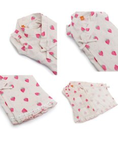 PET PARADISE ペットパラダイス 接触冷感 背中開き 甚平 《いちご柄》　小型犬