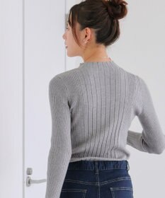 Tiaclasse 【新色追加・洗える】ランダムリブニットプルオーバー