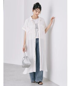 AMERICAN HOLIC 楊柳Ｗポケット開襟ワンピース