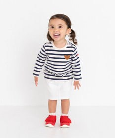 MIKI HOUSE HOT BISCUITS 【80-120cm】 ボーダー 長袖Tシャツ