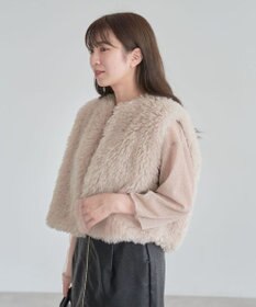 Green Parks ・ＥＬＥＮＣＡＲＥ　ＤＵＥ　シープファーショートベスト