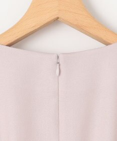 組曲 ウールジョーゼット スリットネックワンピース