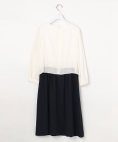 ANY SIS 【洗える】レースコンビバックサテン ワンピース