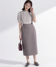 組曲 ライトデシンフリル襟 ブラウス