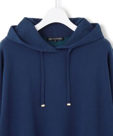 23区 L 【洗える】ダブルフェイスニット パーカー