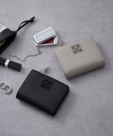 russet ＜お財布人気NO.1＞モノグラムプレートハーフウォレット(SO-376)