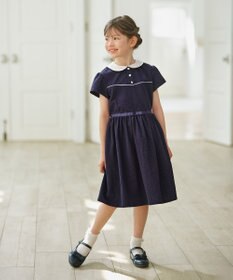 組曲 KIDS 【110-140㎝】サッカーストライプ ワンピース