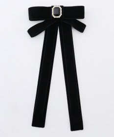 組曲 ベロアリボン ヘアクリップ