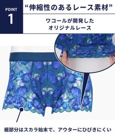 WACOAL MEN WACOAL MEN ボクサーパンツ 【レースボクサー】 フロント快適グラマラス 通気性 前閉じ 下着 メンズ WT3827 /ワコールメン