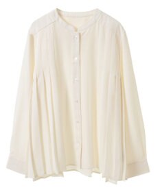 earth music&ecology バックプリーツブラウス